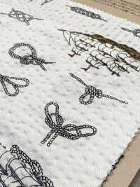 82170 Ripple Cross: The Sea Is A Man's Nostalgia - Rope & Ship[Textile / Fabric] VANCET Sub Photo