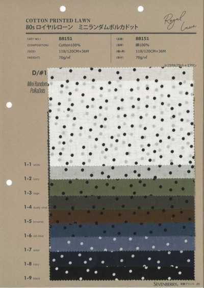 88151 80s Royal Lawn Mini Random Polka Dot