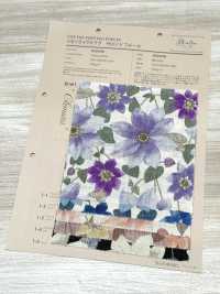 850558 Linen-like Slav Salon De Fleur Clematis[Textile / Fabric] VANCET Sub Photo