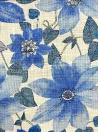 850558 Linen-like Slav Salon De Fleur Clematis[Textile / Fabric] VANCET Sub Photo