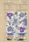 850558 Linen-like Slub Salon De Fleur Clematis