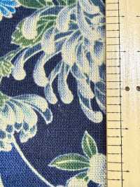 850561 Lawn Indigo Dye Style Japanese Pattern Sea Of ​​clouds And Fan Chrysanthemum[Textile / Fabric] VANCET Sub Photo