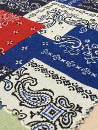 850591 Airbrushing Broadcloth BANDANA PATCHWORK[Textile / Fabric] VANCET Sub Photo