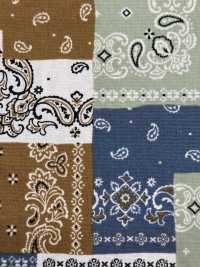 850591 Airbrushing Broadcloth BANDANA PATCHWORK[Textile / Fabric] VANCET Sub Photo