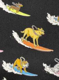 850599 Broadcloth Stylish Pop: Surfing Dogs[Textile / Fabric] VANCET Sub Photo