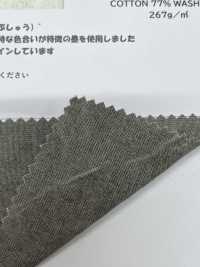 HK7070BW Musashi Ink Dyed Cotton Washi Canvas, Black Dyed, OW[Textile / Fabric] KOYAMA Sub Photo