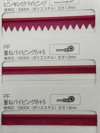 M-9100-PKK M-9100 Aurora Color Roll Pinking Piping[Ribbon Tape Cord] STAR BRAND (Hoshika) Sub Photo