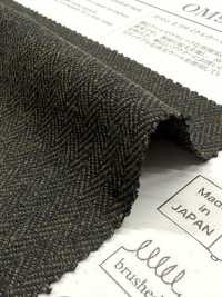 OM9267 Cotton & Recycled Wool Classic Herringbone Fleece Fuzzy[Textile / Fabric] Oharayaseni Sub Photo