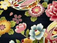 AP62902 Colorful Gold Print Satin (Round Roll)[Textile / Fabric] COSMO TEXTILE Sub Photo