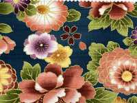 AP62902 Colorful Gold Print Satin (Round Roll)[Textile / Fabric] COSMO TEXTILE Sub Photo