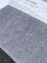 SBY40KS L1/40 Linen Canvas, Charcoal Dyed & Persimmon Dye[Textile / Fabric] SHIBAYA Sub Photo