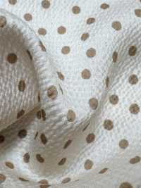 KKP9144-17 Stretch Hammer Satin Random Mini Dot[Textile / Fabric] Uni Textile (Komon Kobo) Additional Images