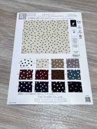 KKP9144-17 Stretch Hammer Satin Random Mini Dot[Textile / Fabric] Uni Textile (Komon Kobo) Additional Images