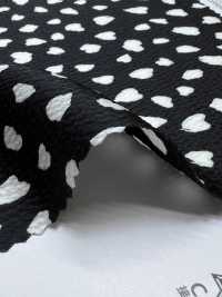 KKP9144-36 Stretch Hammer Satin Petal Dot[Textile / Fabric] Uni Textile (Komon Kobo) Additional Images