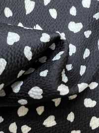 KKP9144-36 Stretch Hammer Satin Petal Dot[Textile / Fabric] Uni Textile (Komon Kobo) Additional Images