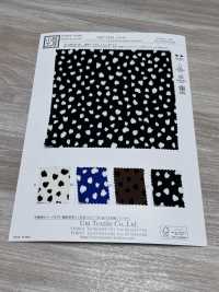 KKP9144-36 Stretch Hammer Satin Petal Dot[Textile / Fabric] Uni Textile (Komon Kobo) Additional Images
