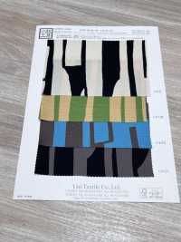 KKP9144-W-SB-278 Stretch Hammer Satin Wide Width Brushed Stripe[Textile / Fabric] Uni Textile (Komon Kobo) Additional Images