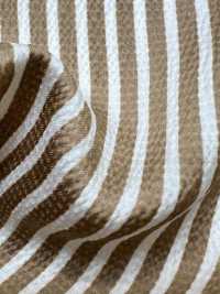 KKP9144-W-SB-31 Stretch Hammer Satin Wide Width Stripe[Textile / Fabric] Uni Textile (Komon Kobo) Additional Images