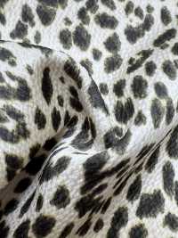 KKP9145-47 Stretch Hammer Satin Mini Leopard[Textile / Fabric] Uni Textile (Komon Kobo) Additional Images