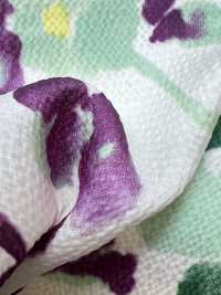 KKP9145-SB-326 Stretch Hammer Satin Watercolor Floral[Textile / Fabric] Uni Textile (Komon Kobo) Additional Images