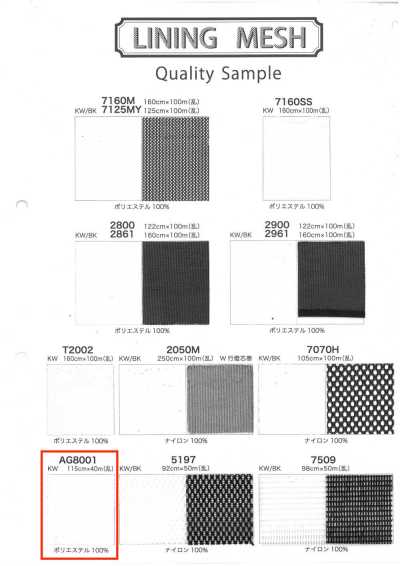 AG8001 Honeycomb