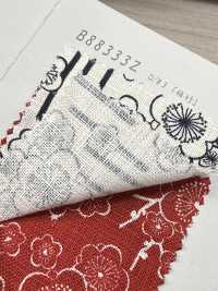 B88333Z Uneven Thread Cloth, Indigo Antique Fabric, Half-fold[Textile / Fabric] VANCET Sub Photo