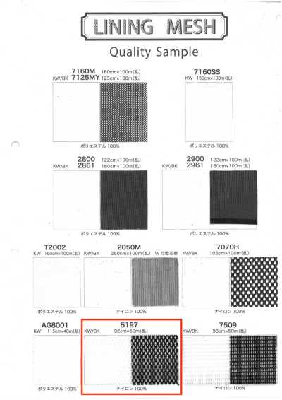 5197 Raschel Mesh