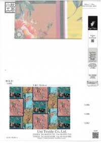 KKT8031-58-RI Sildew Satin[Textile / Fabric] Uni Textile (Komon Kobo) Additional Images