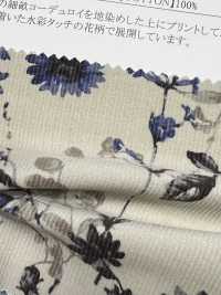 19189 Shirt Corduroy Floral Print[Textile / Fabric] SUNWELL Sub Photo