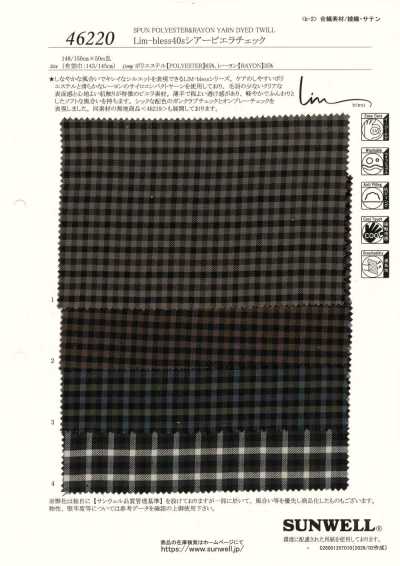 46220 Lim-bless 40s Sheer Viyella Check