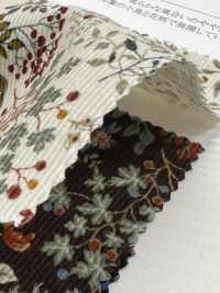 19187 Corduroy Shirt With Bird And Floral Print[Textile / Fabric] SUNWELL Sub Photo