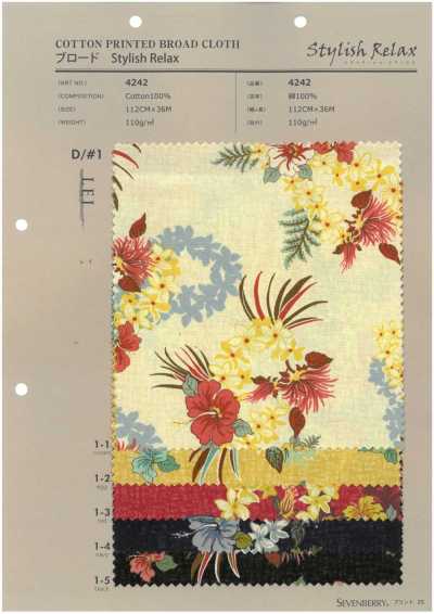 4242 Broadcloth Stylish Relax TROPICAL SEA