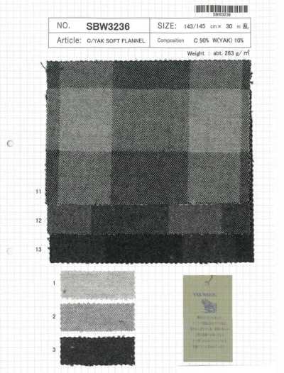 SBW3236 C/YAK SOFT FLANNEL