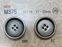 M375 Vintage-style Metal Buttons With A Border. DAIYA BUTTON(DAIYA BUTTON) Sub Photo