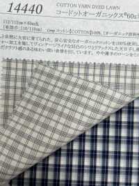 14440 Cordot Organics(R) 60 Thread Mini Check Craft Wash Finish[Textile / Fabric] SUNWELL Sub Photo