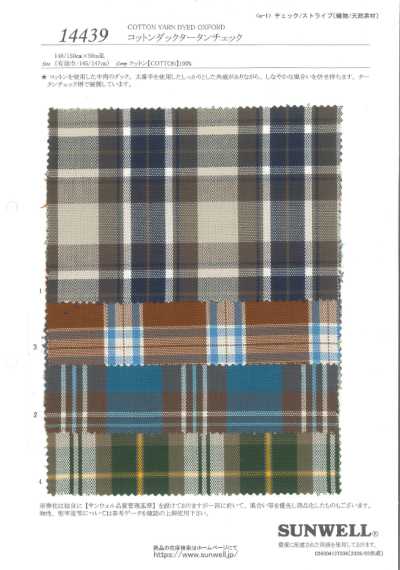 14439 Cotton Duck Tartan Check