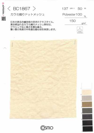 BC1867 Leno Weave Dot Mesh