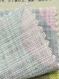 83194 Linen-Like Slub Bicolor Dot, Stripe, Check[Textile / Fabric] VANCET Additional Images