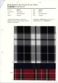 V8615 30 Single Yarn High-Density Twill Check[Textile / Fabric] VANCET Additional Images