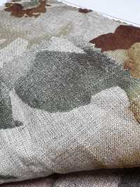 7027-720-1 100 Linen Loomstate Watercolor Large Flowers[Textile / Fabric] HOKKOH Sub Photo