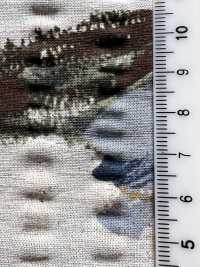 7027-740-1 Linen Loomstate Ripple Touch Floral Pattern[Textile / Fabric] HOKKOH Sub Photo