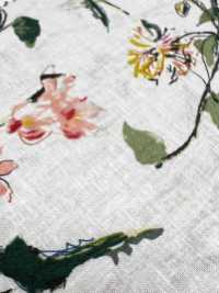 4027-790-1 Linen Loomstate Touch Floral Fabric[Textile / Fabric] HOKKOH Sub Photo