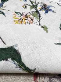 4027-790-1 Linen Loomstate Touch Floral Fabric[Textile / Fabric] HOKKOH Sub Photo