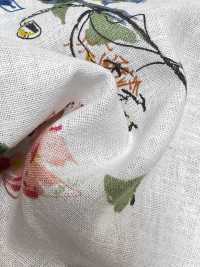 4027-790-1 Linen Loomstate Touch Floral Fabric[Textile / Fabric] HOKKOH Sub Photo