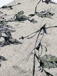4027-790-2 Linen Loomstate With Shadow-touch Floral Pattern[Textile / Fabric] HOKKOH Sub Photo