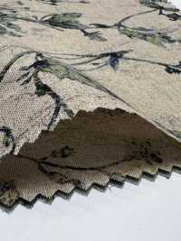 4027-790-2 Linen Loomstate With Shadow-touch Floral Pattern[Textile / Fabric] HOKKOH Sub Photo