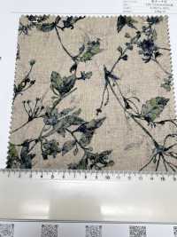 4027-790-2 Linen Loomstate With Shadow-touch Floral Pattern[Textile / Fabric] HOKKOH Sub Photo