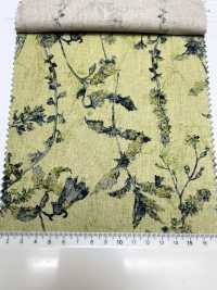 4027-790-2 Linen Loomstate With Shadow-touch Floral Pattern[Textile / Fabric] HOKKOH Sub Photo