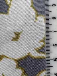 7027-810-1 CR Satin Floral Pattern With Stripes[Textile / Fabric] HOKKOH Sub Photo