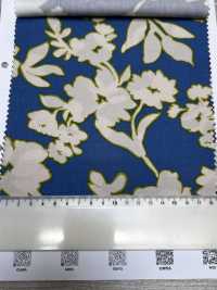 7027-810-1 CR Satin Floral Pattern With Stripes[Textile / Fabric] HOKKOH Sub Photo